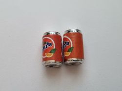 2 st Burkar miniatyr, miniburkar, dockskåp, tittskåp (Fanta)