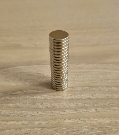 25 st Neodymium magneter (10x2 mm) runda magneter
