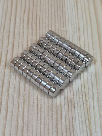 50 st Neodymium magneter (6x3 mm) runda magneter