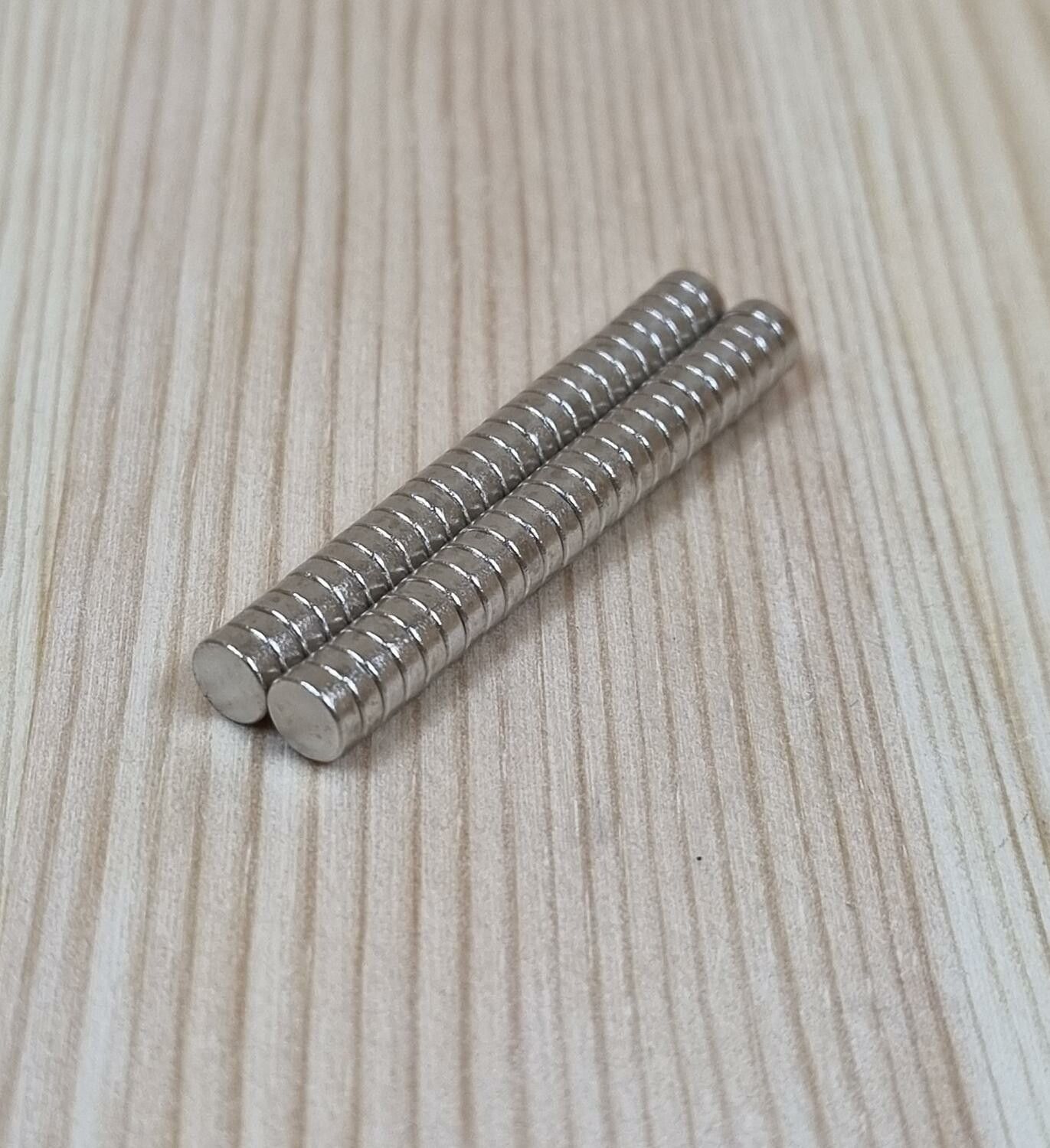 50 st Neodymium magneter (5x2 mm) runda magneter