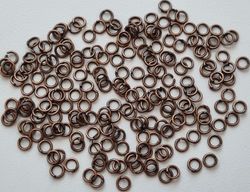 100 st jumprings / bindringar (4 mm, kopparfärgade)