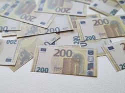20 st miniatyrer - Sedlar Leksakspengar, Låtsaspengar - 200 euro