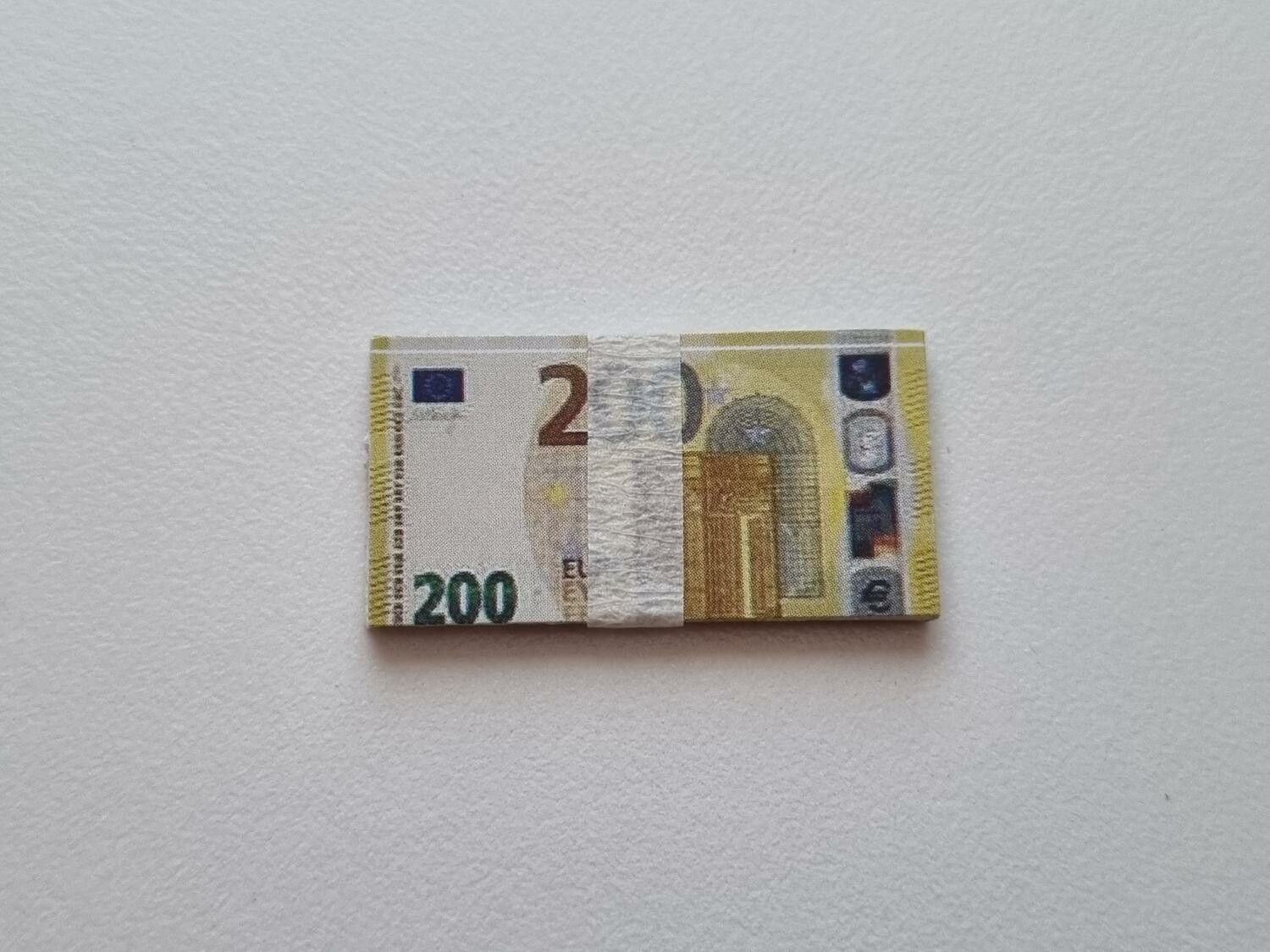 20 st miniatyrer - Sedlar Leksakspengar, Låtsaspengar - 200 euro