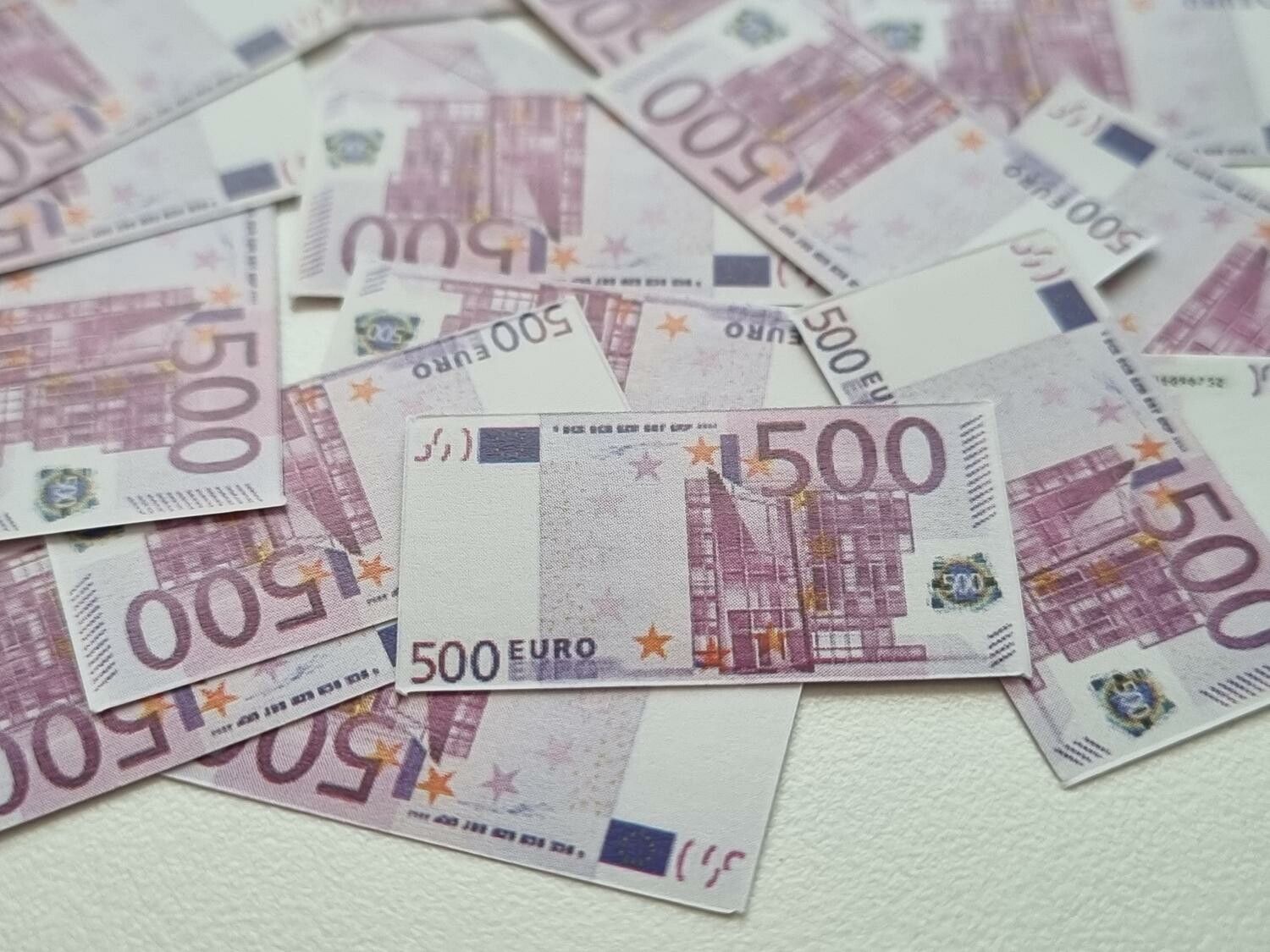20 st miniatyrer - Sedlar Leksakspengar, Låtsaspengar - 500 euro