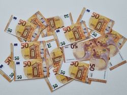20 st miniatyrer - Sedlar Leksakspengar, Låtsaspengar - 50 euro