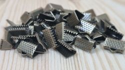 10 st bronsfärgade lås klämmor (10 mm)