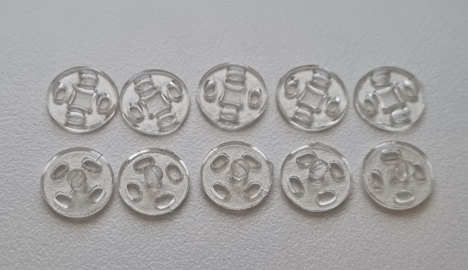 5 st tryckknappar, miniatyr (10 mm)