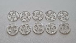 5 st tryckknappar, miniatyr (10 mm)