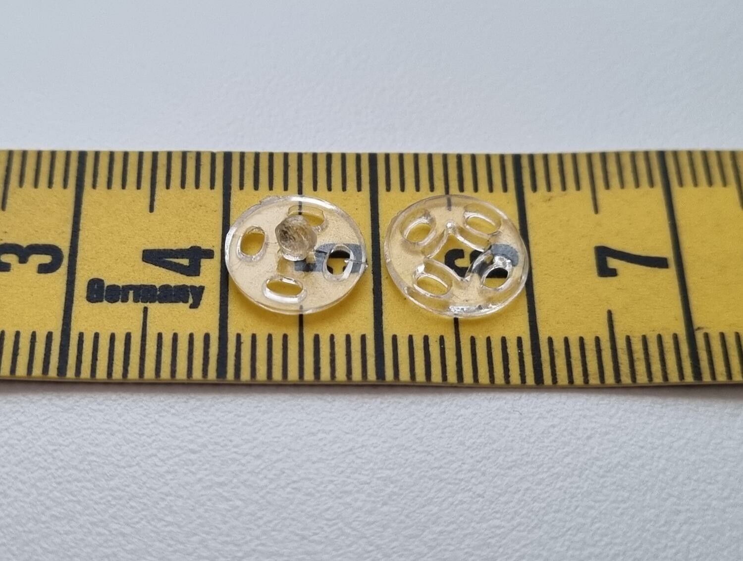 5 st tryckknappar, miniatyr (10 mm)