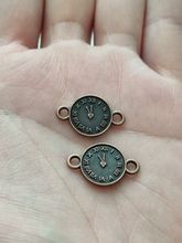 Fina berlocker klockor i steampunk, klockberlocker med dubbla öglor