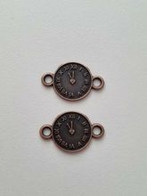 Fina berlocker klockor i steampunk, klockberlocker med dubbla öglor
