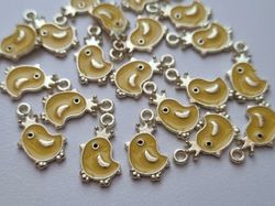 Berlocker Charms - Kycklingar - 2 st i fin emalj