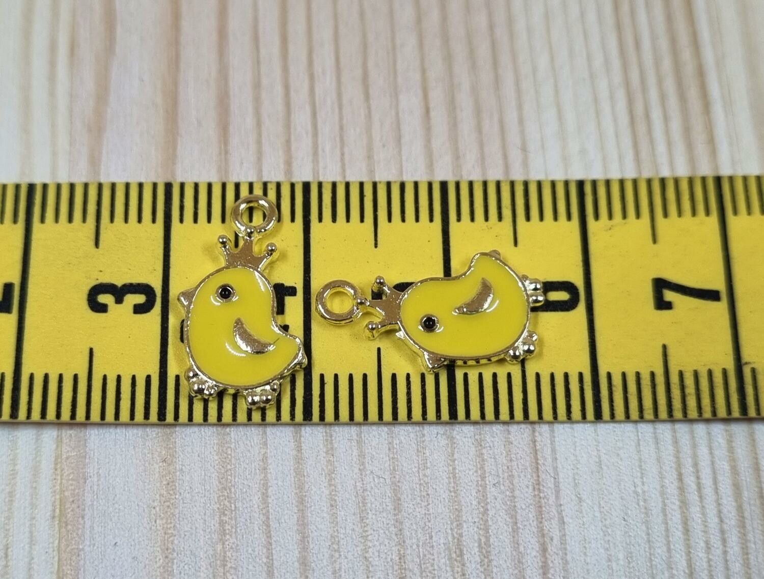 Berlocker Charms - Kycklingar - 2 st i fin emalj