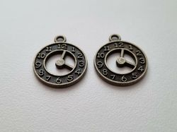 Berlock klockor i steampunk, bronsfärgade klockberlocker