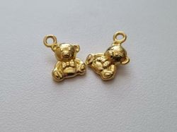 Björn berlock, Nalle berlocker charms (Guldfärgade)