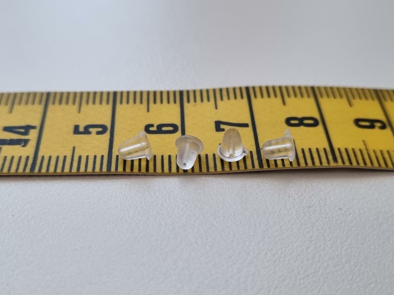 50 st pluppar bakstycken stoppers för örhängen