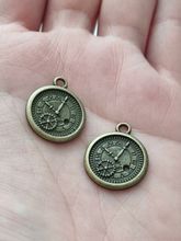 Klockberlock Klocka berlock i steampunk, bronsfärgad