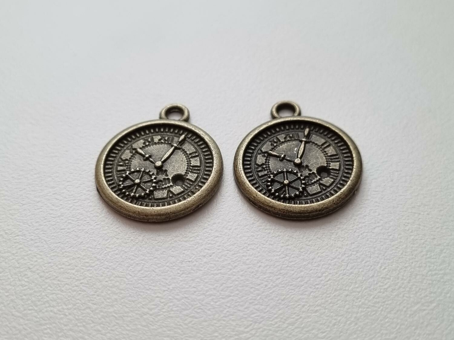 Klockberlock Klocka berlock i steampunk, bronsfärgad