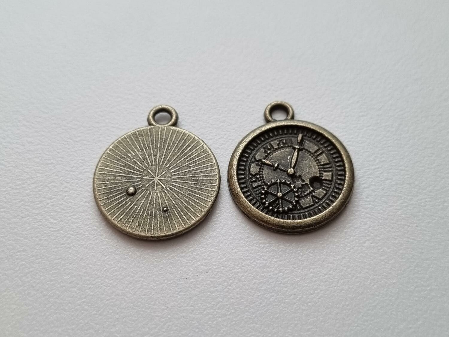 Klockberlock Klocka berlock i steampunk, bronsfärgad