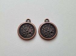 Klockberlock Klocka berlock i steampunk, kopparfärgad