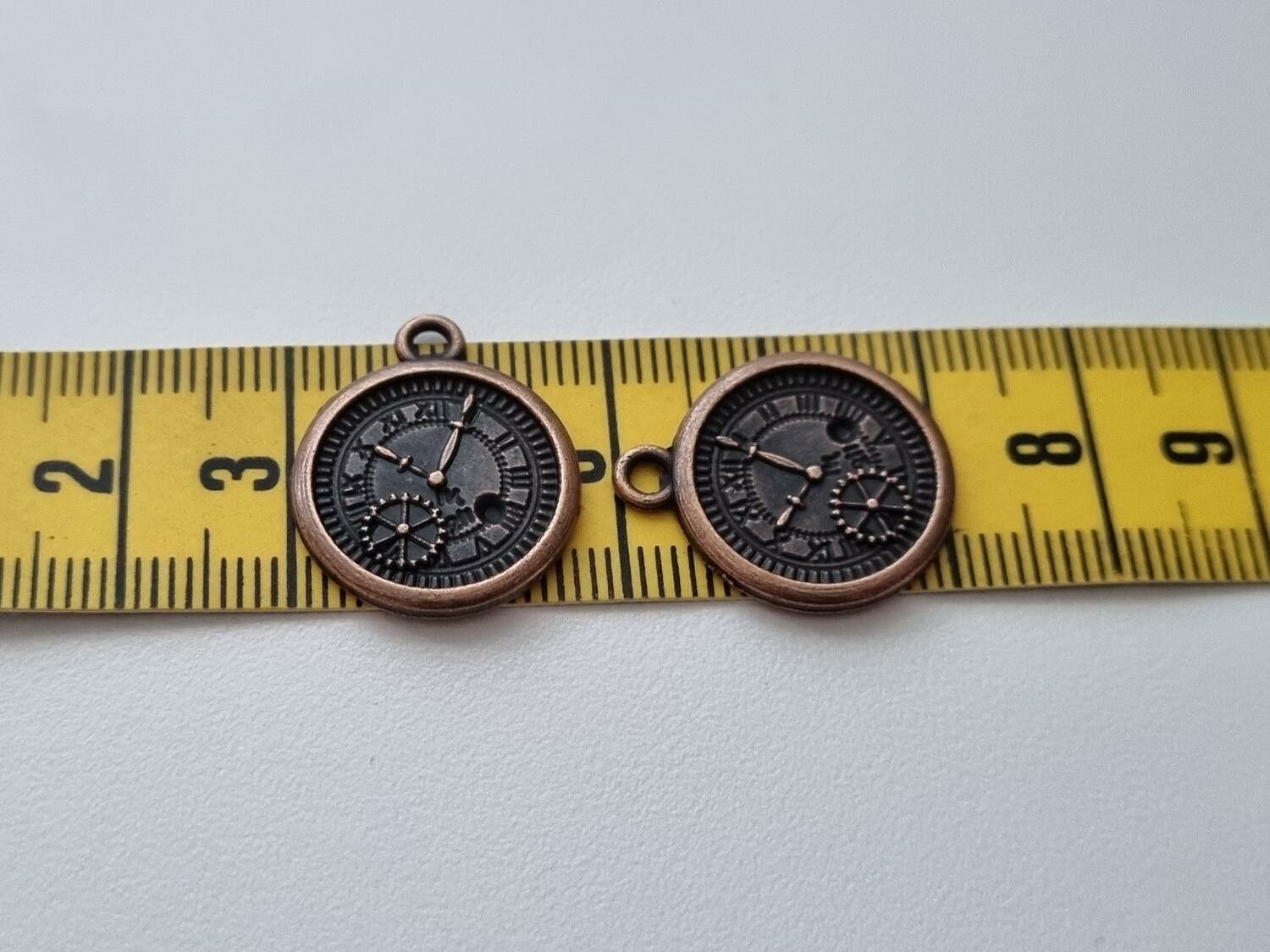 Klockberlock Klocka berlock i steampunk, kopparfärgad