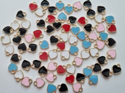 Berlocker Charms Hjärtan 10 st