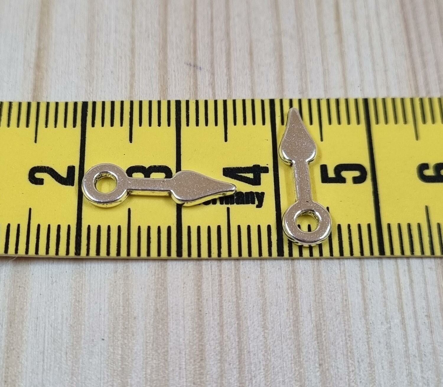 25 st silverfärgade visare, klockvisare berlocker