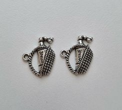 Berlocker Charms - Vinflaska i korg