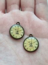 Berlocker miniatyr charms Klockor, 2 st