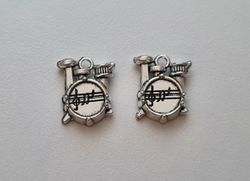 Berlocker Charms Miniatyr Musikinstrument, Trumset (2 st)