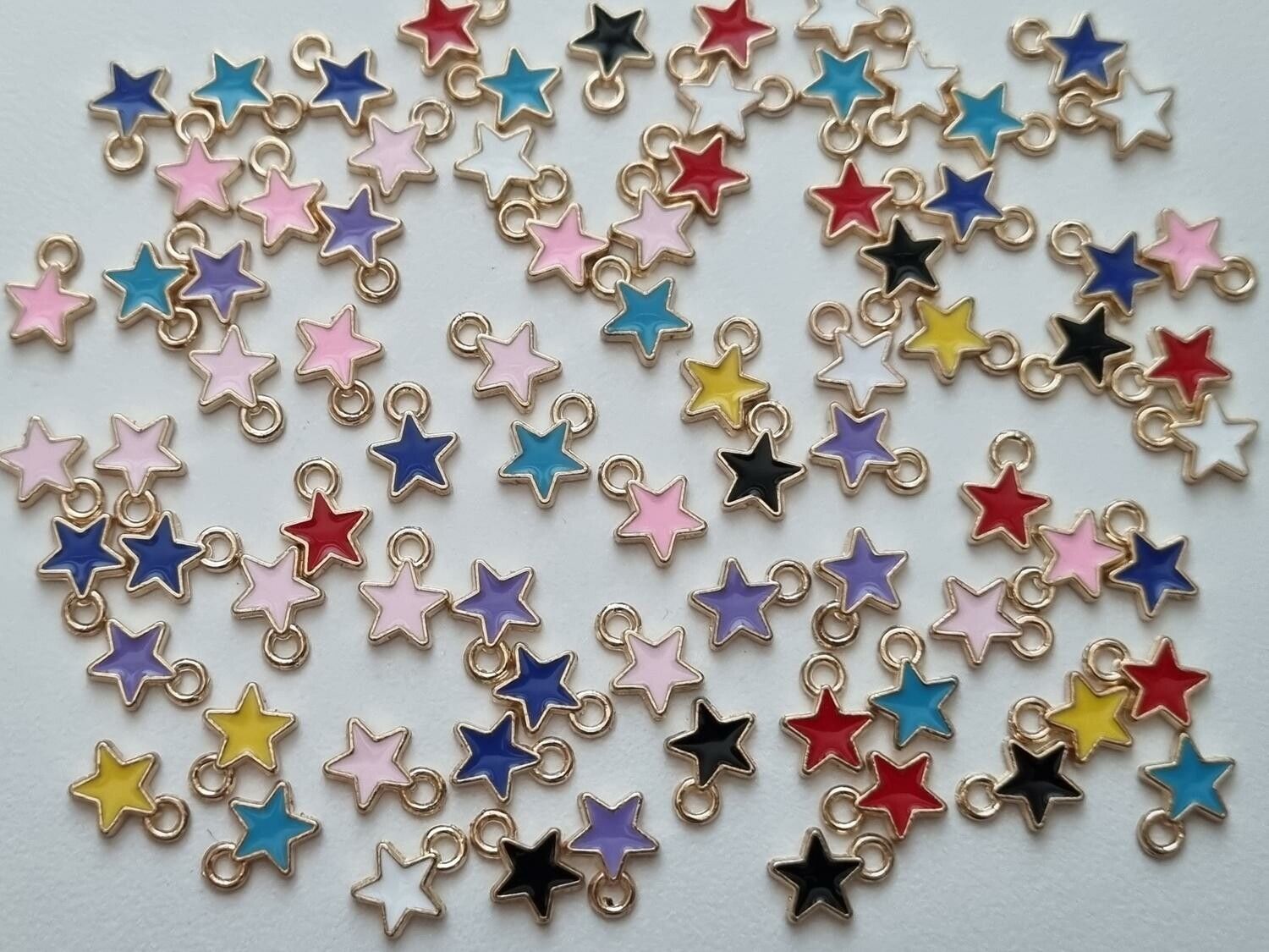 Berlocker Charms Stjärna / Stjärnor 10 st