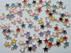 Berlocker Charms Stjärna / Stjärnor 10 st