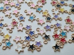 Berlocker Charms Stjärna / Stjärnor 10 st