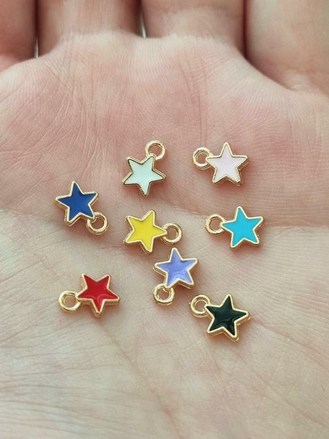 Berlocker Charms Stjärna / Stjärnor 10 st