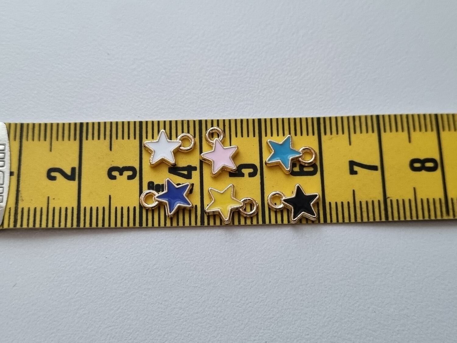 Berlocker Charms Stjärna / Stjärnor 10 st