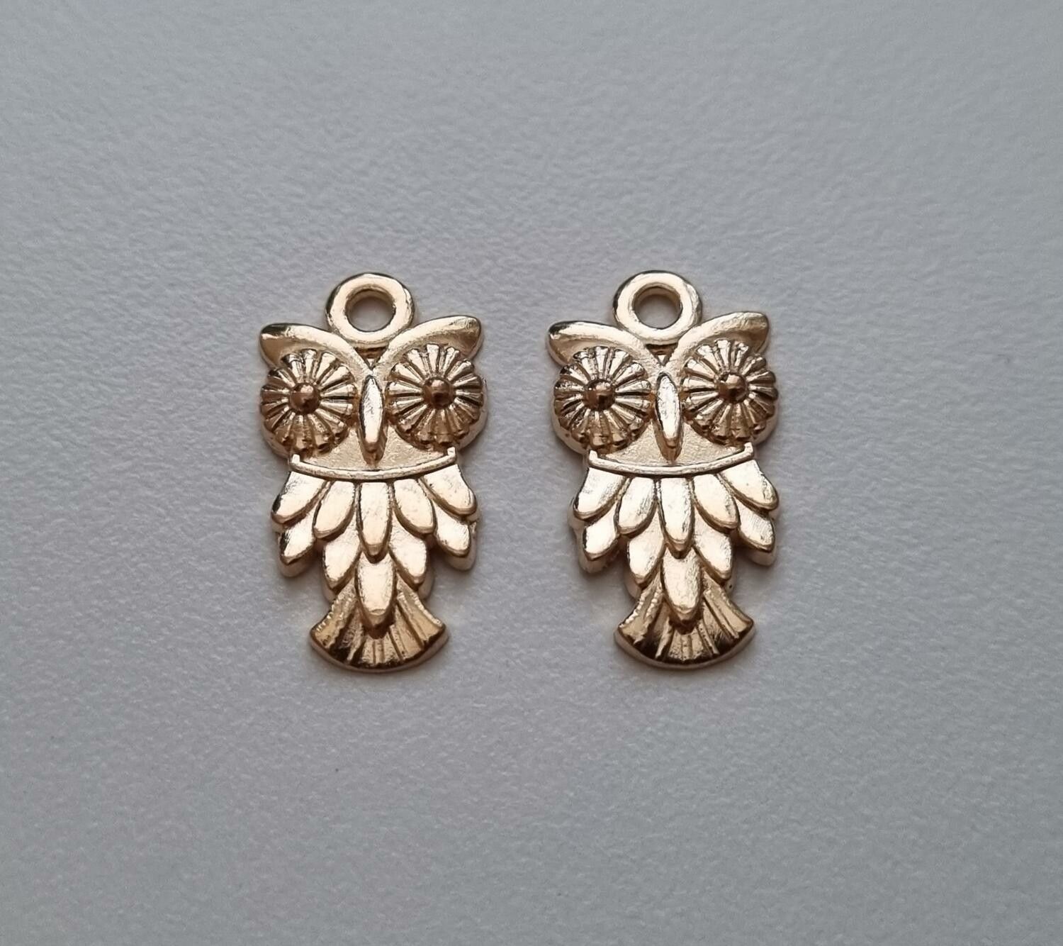 Berlocker Charms - Guldfärgade Ugglor