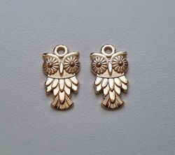 Berlocker Charms - Guldfärgade Ugglor