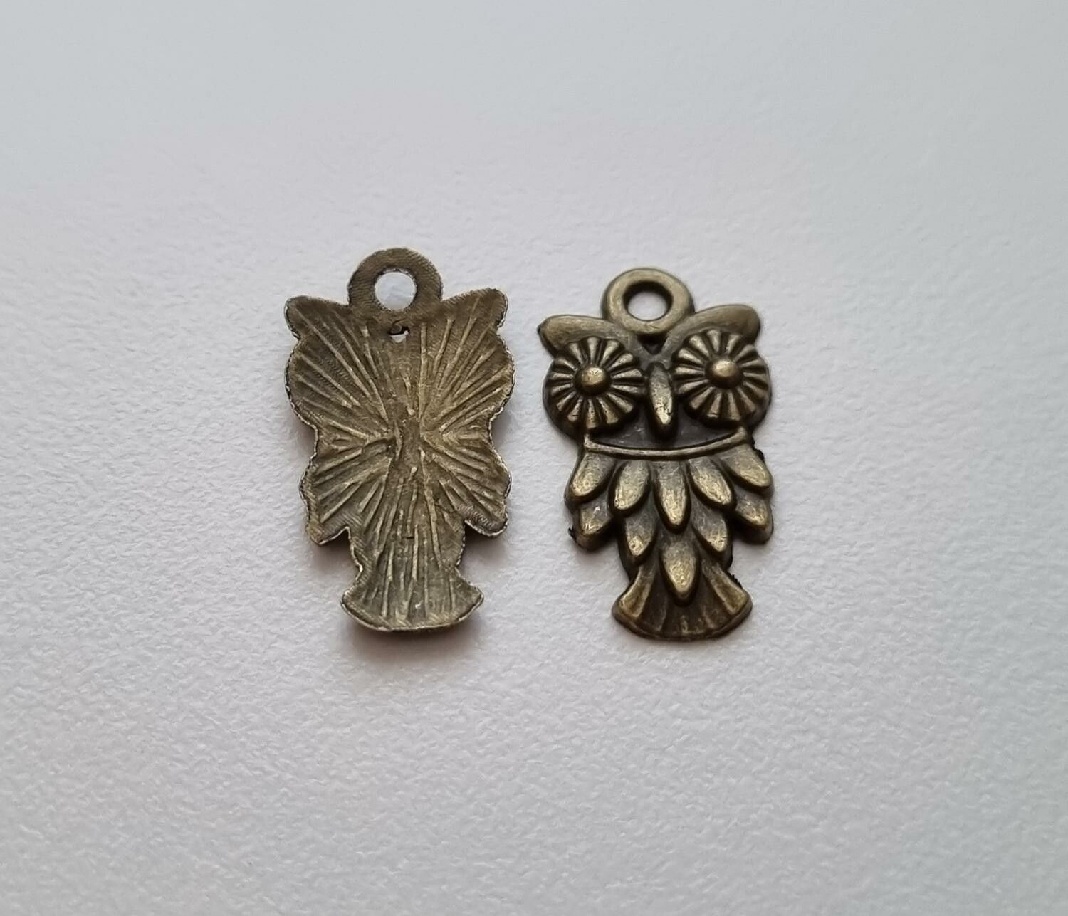 Berlocker Charms - Bronsfärgade Ugglor