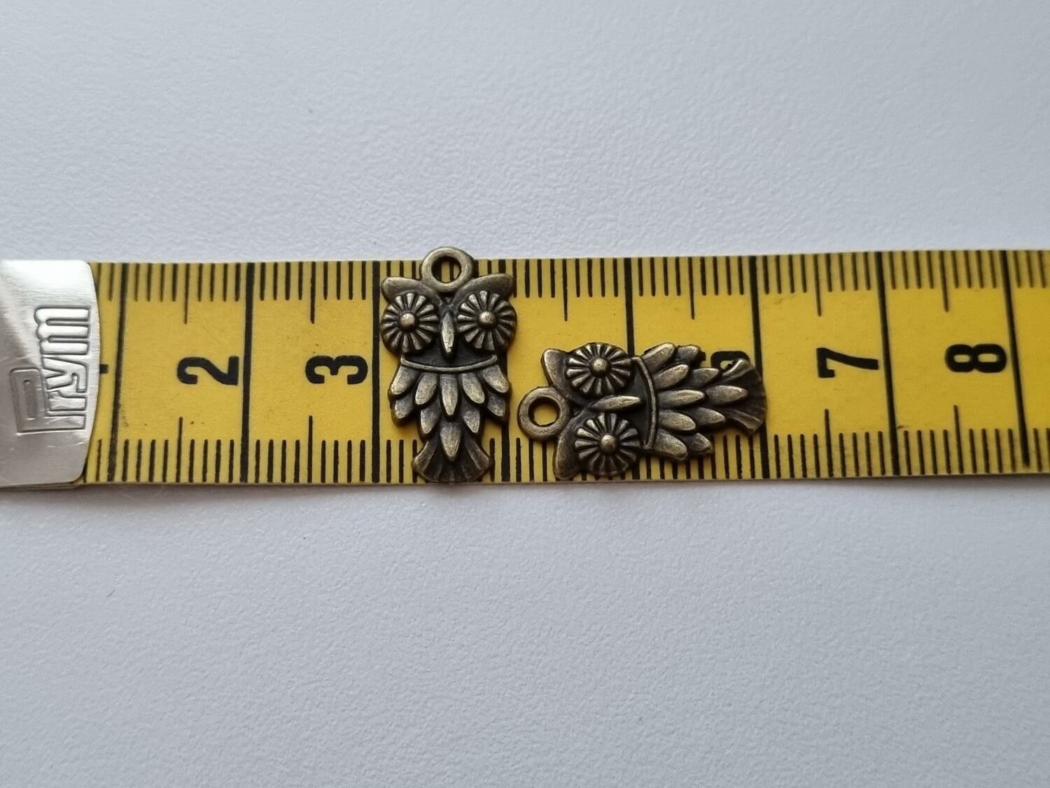Berlocker Charms - Bronsfärgade Ugglor