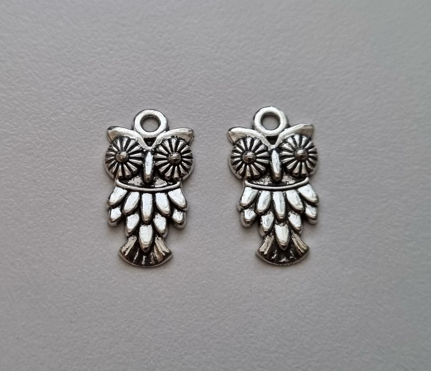 Berlocker Charms - Silverfärgade Ugglor