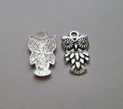 Berlocker Charms - Silverfärgade Ugglor