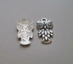 Berlocker Charms - Silverfärgade Ugglor