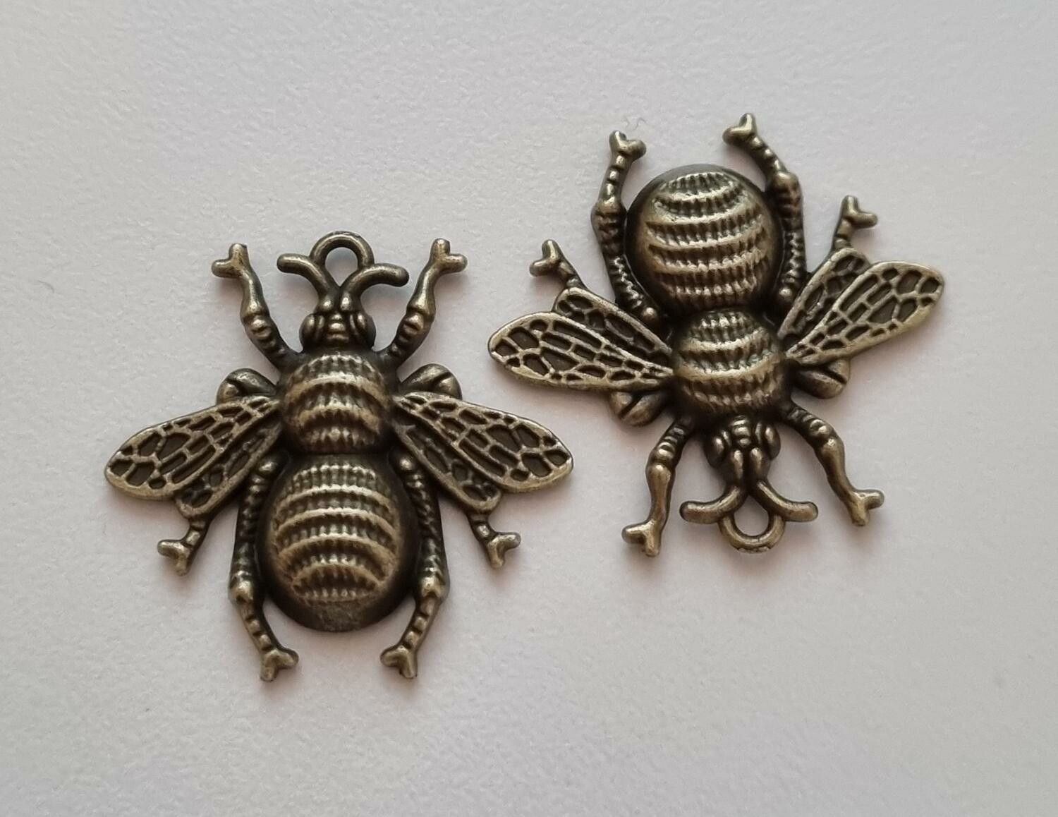 Berlocker Charms - Bin, Bronsfärgade
