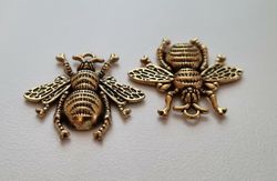 Berlocker Charms - Bin antikguldfärgade