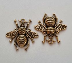 Berlocker Charms - Bin antikguldfärgade