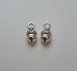 Berlocker Charms - Ekollon, Silverfärgade