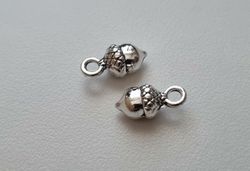 Berlocker Charms - Ekollon, Silverfärgade