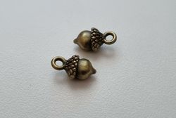 Berlocker Charms - Ekollon, bronsfärgade