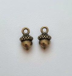 Berlocker Charms - Ekollon, bronsfärgade