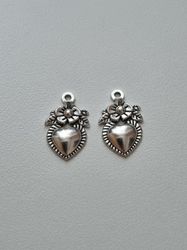 Berlocker Charms - Hjärta med ros